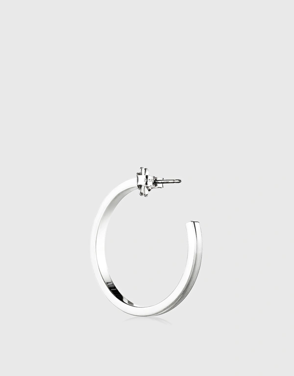 Tiffany & Co. Tiffany 1837 中型純銀圈形耳環