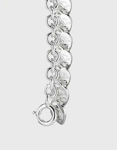 Return To Tiffany Sterling Silver Multi Heart Tag Bracelet