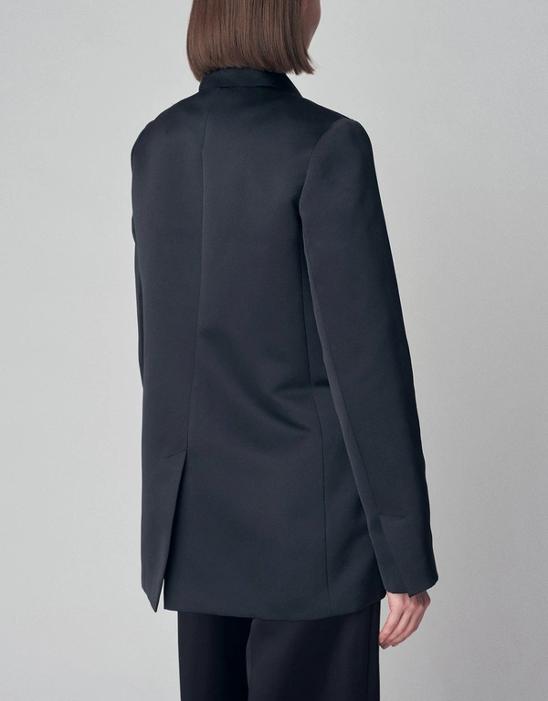 Co A-Line Blazer with Double Pockets  - Black