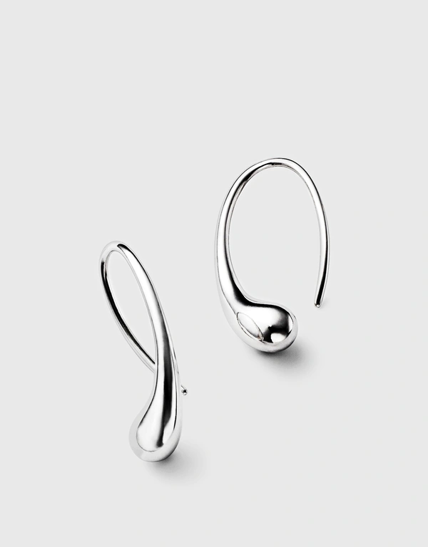 Tiffany & Co. Elsa Peretti Sterling Silver Teardrop Earrings