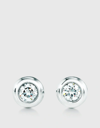 Elsa Peretti Sterling Silver Diamonds by the Yard Earrings - 0.06g