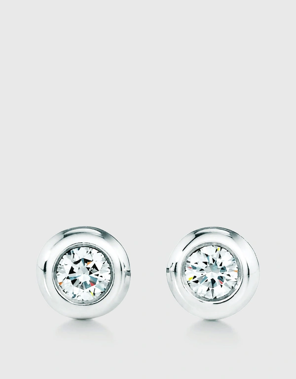 Tiffany & Co. Elsa Peretti Sterling Silver Diamonds by the Yard Earrings - 0.06g