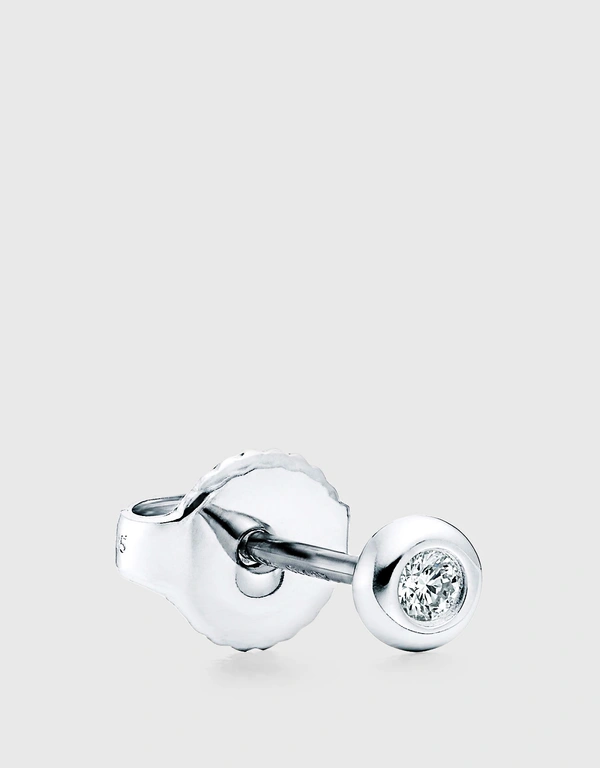Tiffany & Co. Elsa Peretti Sterling Silver Diamonds By The Yard Earrings - 0.1g
