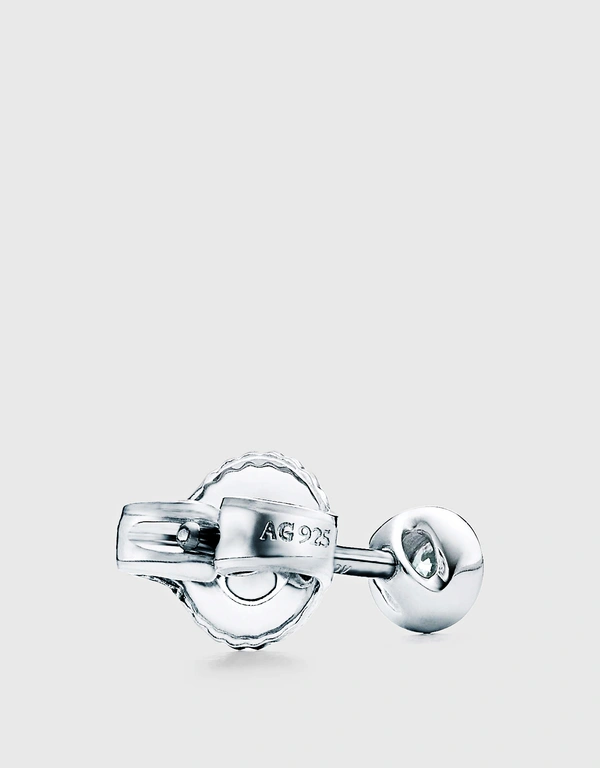 Tiffany & Co. Elsa Peretti 純銀鑽石耳環 - 0.1g