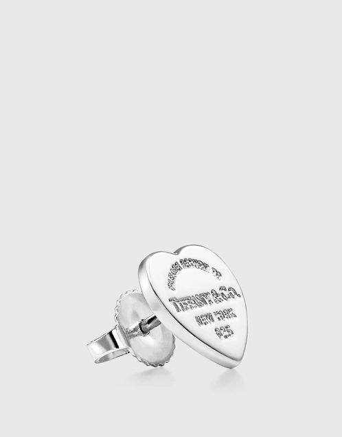 Return To Tiffany Lovestruck Mini Sterling Silver Heart Tag And Rose Gold Arrow Earrings
