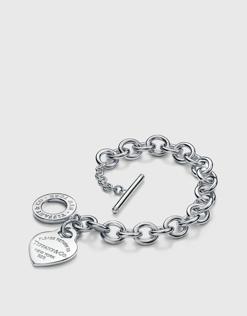 Return To Tiffany Medium Sterling Silver Heart Tag Toggle Bracelet