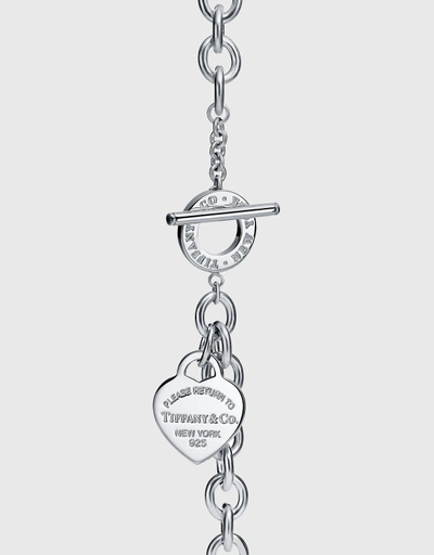 Return To Tiffany Sterling Silver Heart Tag Toggle Necklace