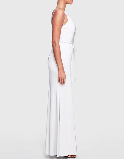 Novara One Shoulder Double Strap Gown