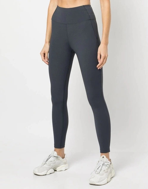 Marchesa Active Serena High Waisted Compression Fit Performance Leggings-Grey  (Activewear,Leggings)