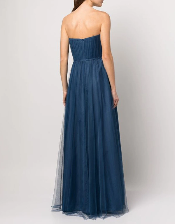 Marchesa Notte Bridesmaids Imola Strapless Tulle Gown