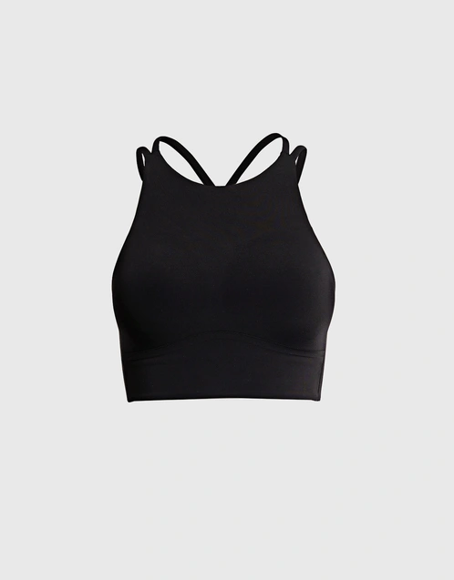Today's gym outfit: like a cloud high- neck longline bra in black