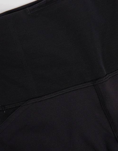 lululemon Wunder Train Mesh Panel 6 High Rise Shorts-Black  (Activewear,Shorts)