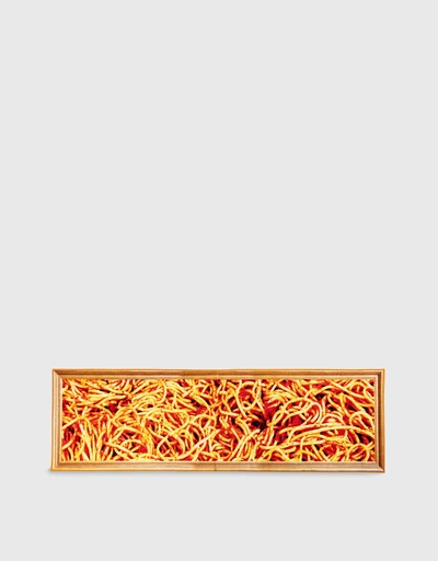 Toiletpaper Spaghetti Print Rectangular Mat
