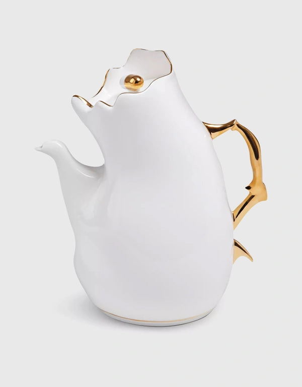 Seletti Meltdown Curved Porcelain Teapot