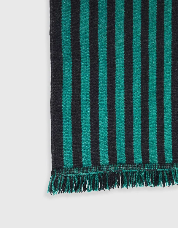 HAY Stripes And Stripes Doormat-Green
