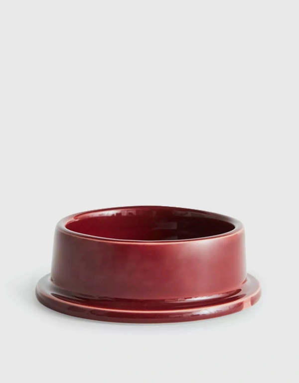 HAY 圓柱小型陶瓷燭台-Brown