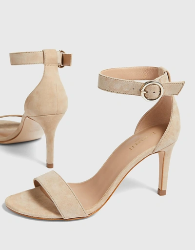 Ivy open-toe suede heeled sandals
