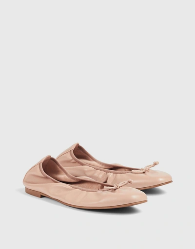 Trilly  Leather Ballet Flats-Trench