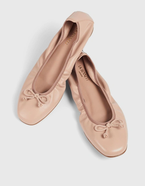 Trilly  Leather Ballet Flats-Trench
