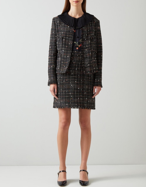 LK Bennett Angelica Multi Fleck Italian Tweed Jacket (Jackets,Casual ...