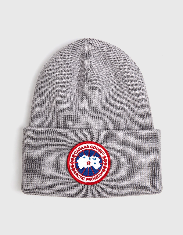 Canada Goose Arctic 經典 Logo 羊毛帽- Grey