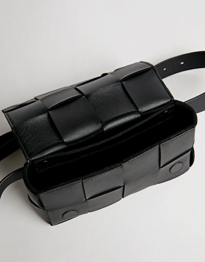 Cassette Mini Intrecciato Lambskin Belt Bag