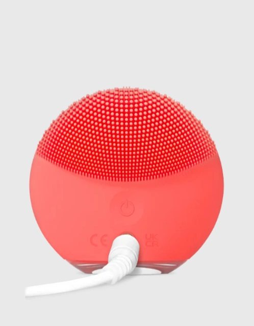 Luna 4 Mini Dual Sided Facial Cleansing Massager-Coral