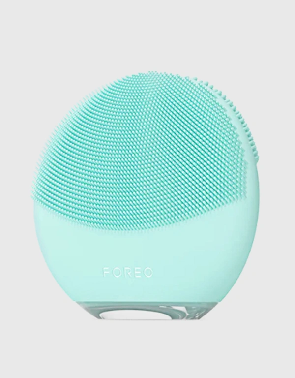 Foreo Luna 4 Mini Dual Sided Facial Cleansing Massager-Arctic Blue