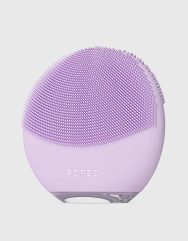 Foreo Luna 4 Mini Dual Sided Facial Cleansing Massager-Lavender