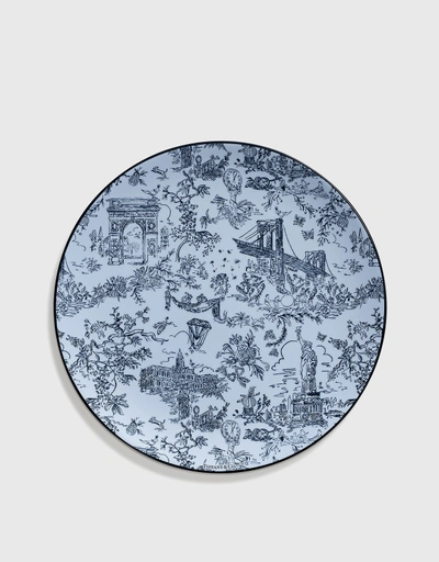 Tiffany Toile：Dessert Plate 21 cm - Sapphire