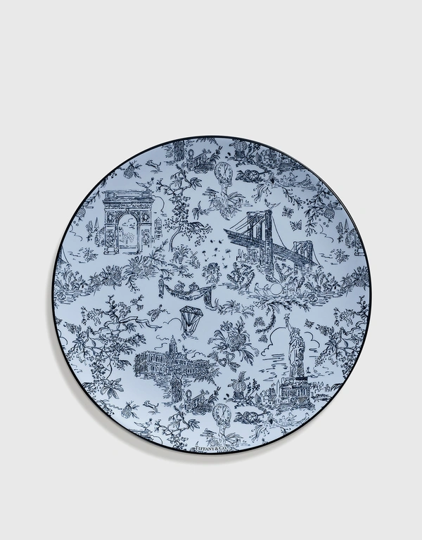 Tiffany & Co. Tiffany Toile：Dessert Plate 21 cm - Sapphire