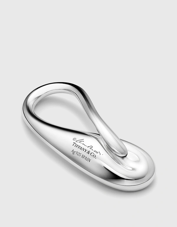 Tiffany & Co. Elsa Peretti®：Sterling Silver Teardrop Key Ring