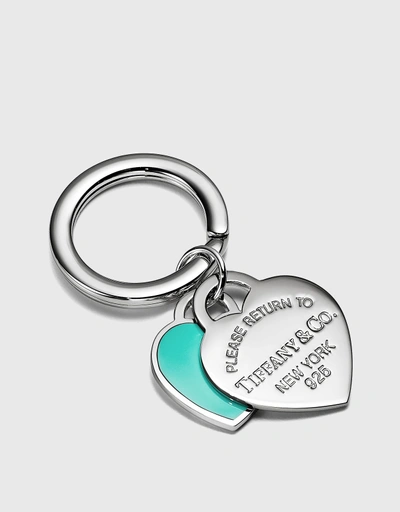 Return to Tiffany®：Double  Heart Tag Key Ring