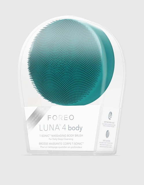 Luna 4 Body Massaging Body Brush-Evergreen