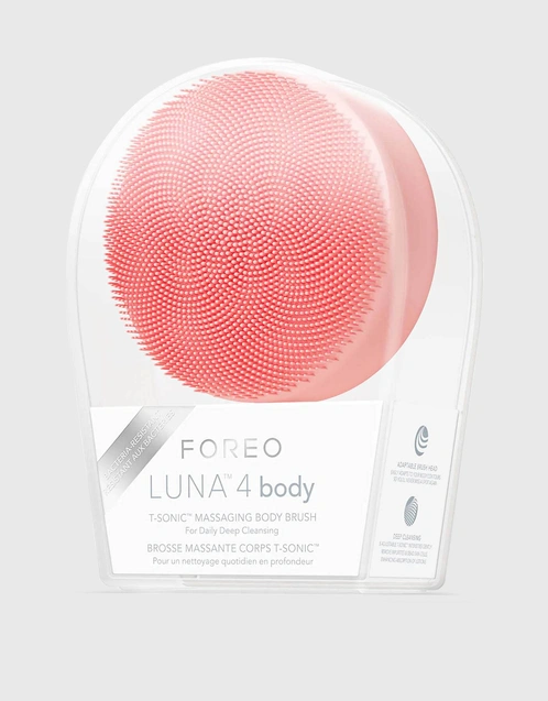 Luna 4 Body Massaging Body Brush-Peach Perfect