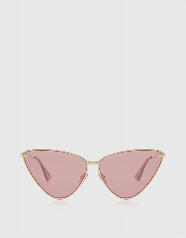 Nero Cat-Eye Mirrored Sunglasses
