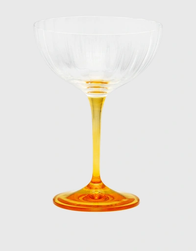 Amber Champagne Glass