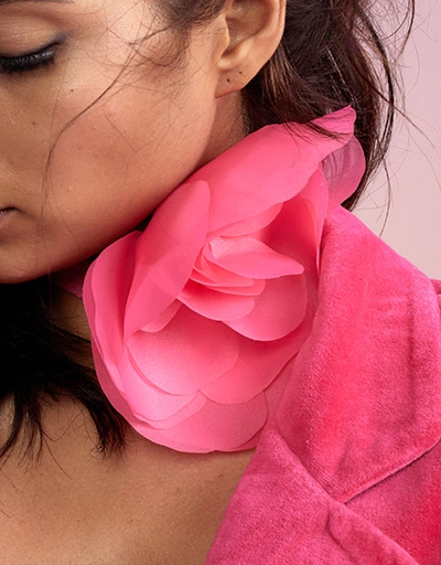 Organza Flower Ties - Pink