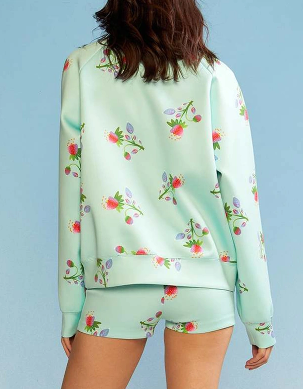 Cynthia Rowley Printed High Waisted Short - Mint Floral