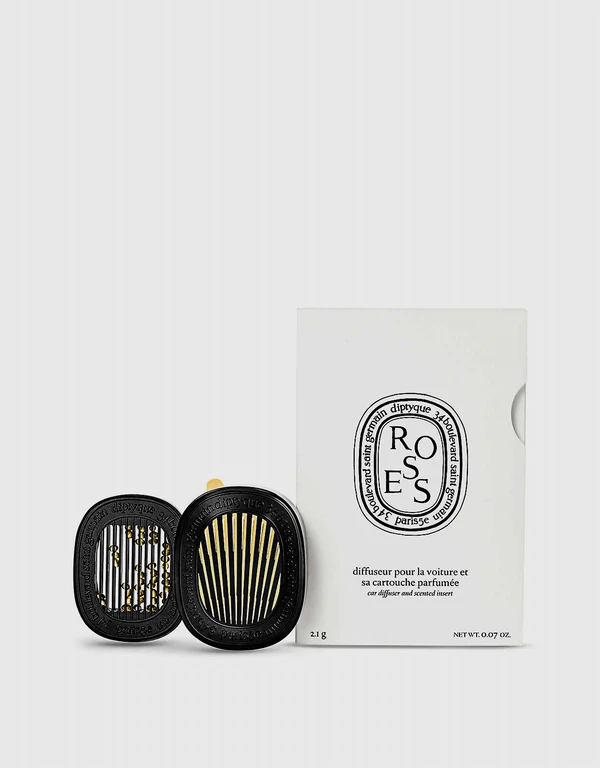 Diptyque Rose Car Scented Diffuser and Refilll 2.1g