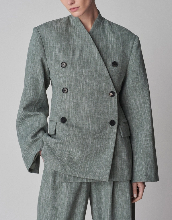 Co Double Breasted Suiting Coat