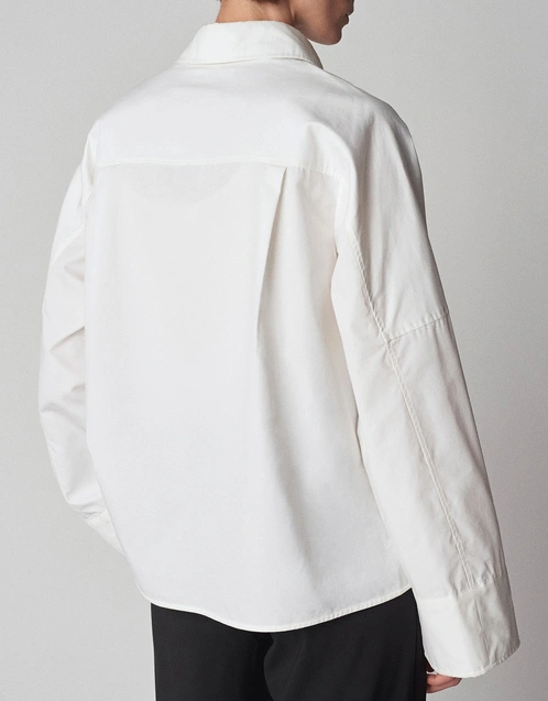Cotton Mid Llength Bell Sleeve Shirt
