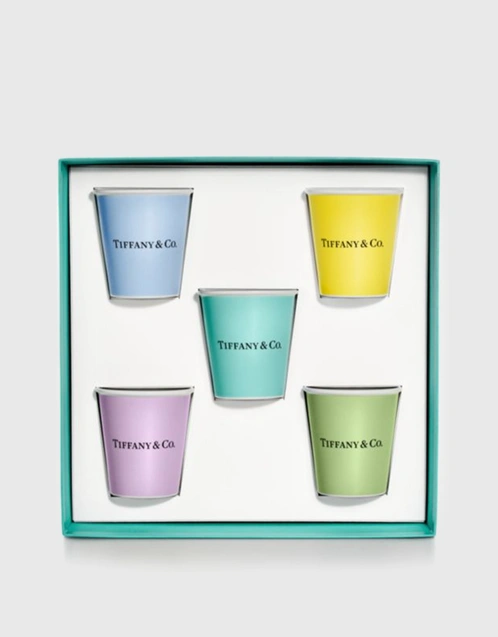 Tiffany Coffee Cups Set Of Five