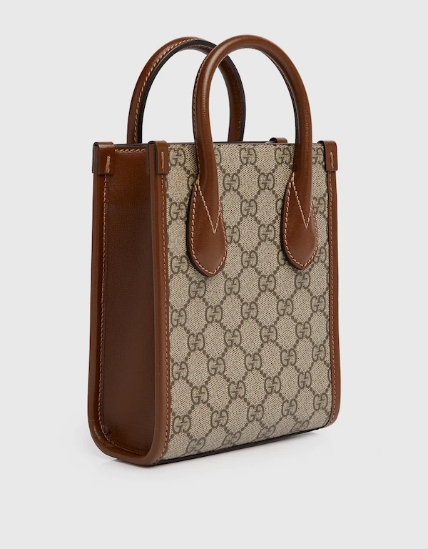 Gucci Interlocking G Mini Canvas Tote Bag