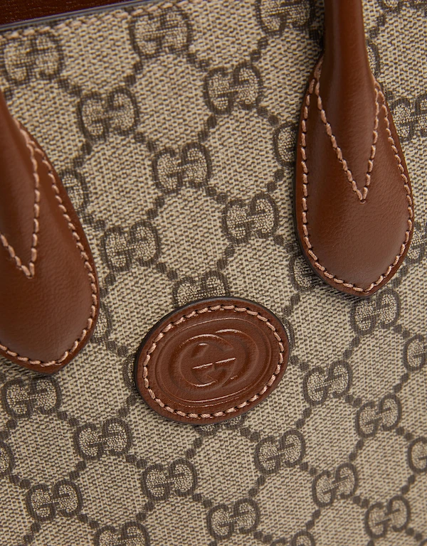 Gucci Interlocking G Mini Canvas Tote Bag