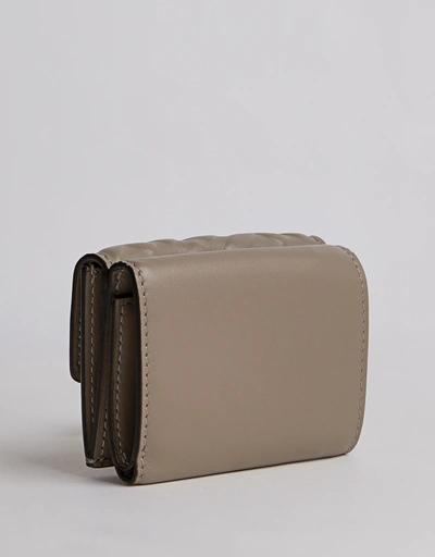 FF Baguette Micro Nappa Leather Tri-fold Wallet