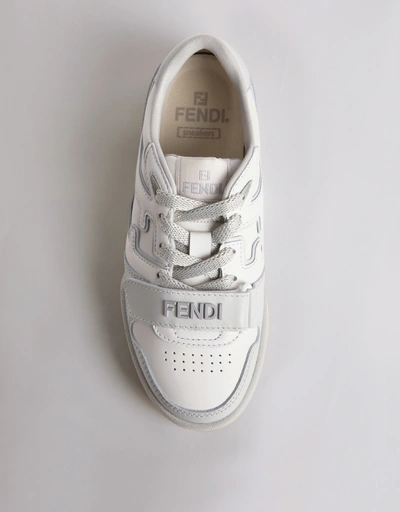 Fendi Match Leather Low Tops Sneakers