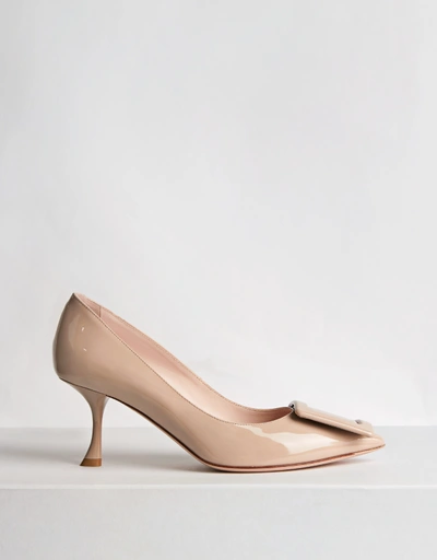 Viv’ In The City Patent Leather Mid Heel Pumps