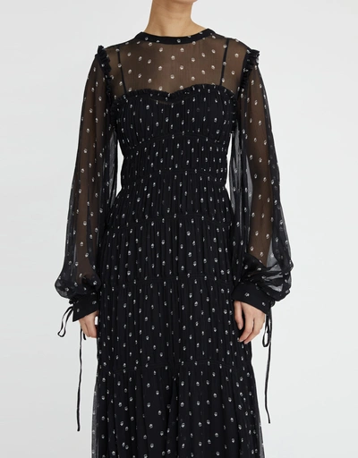 Clemence Luxurious Silk Maxi Dress