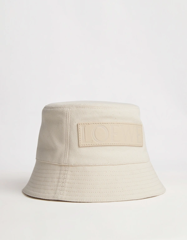 Loewe Stitched Brim Canvas Bucket Hat